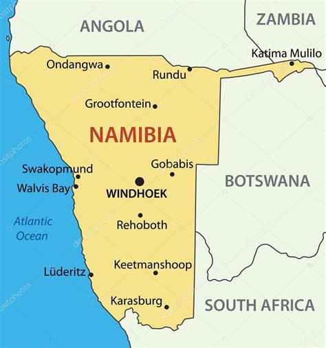 namibia mappamondo